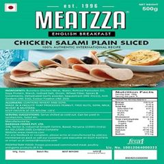 MEATZZA Chicken Salami Plain Sliced 500g
