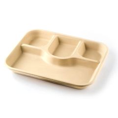 Paavan Sugarcane plates 4 CP 11' Square 25 Pcs